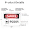 Signmission Poison Danger Sign, Aluminum, 10in W x 7in L, 2PK OS-2PACK-DS-A-710-L-2039 - alternate 3